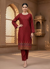 2 Pcs Unstitched Ladies Suit 215