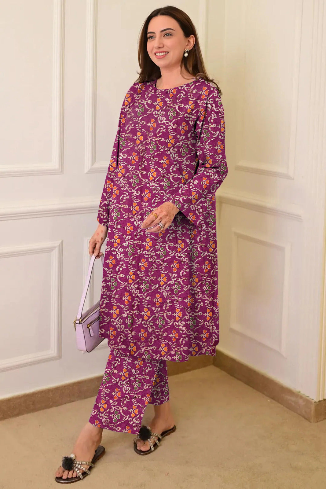 2 Pcs Unstitched Ladies Suit 115
