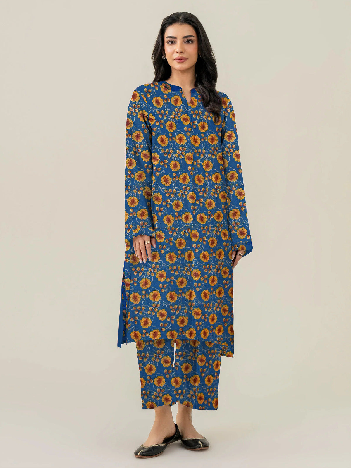 2 Pcs Unstitched Ladies Suit 128