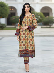 2 Pcs Unstitched Ladies Suit 202
