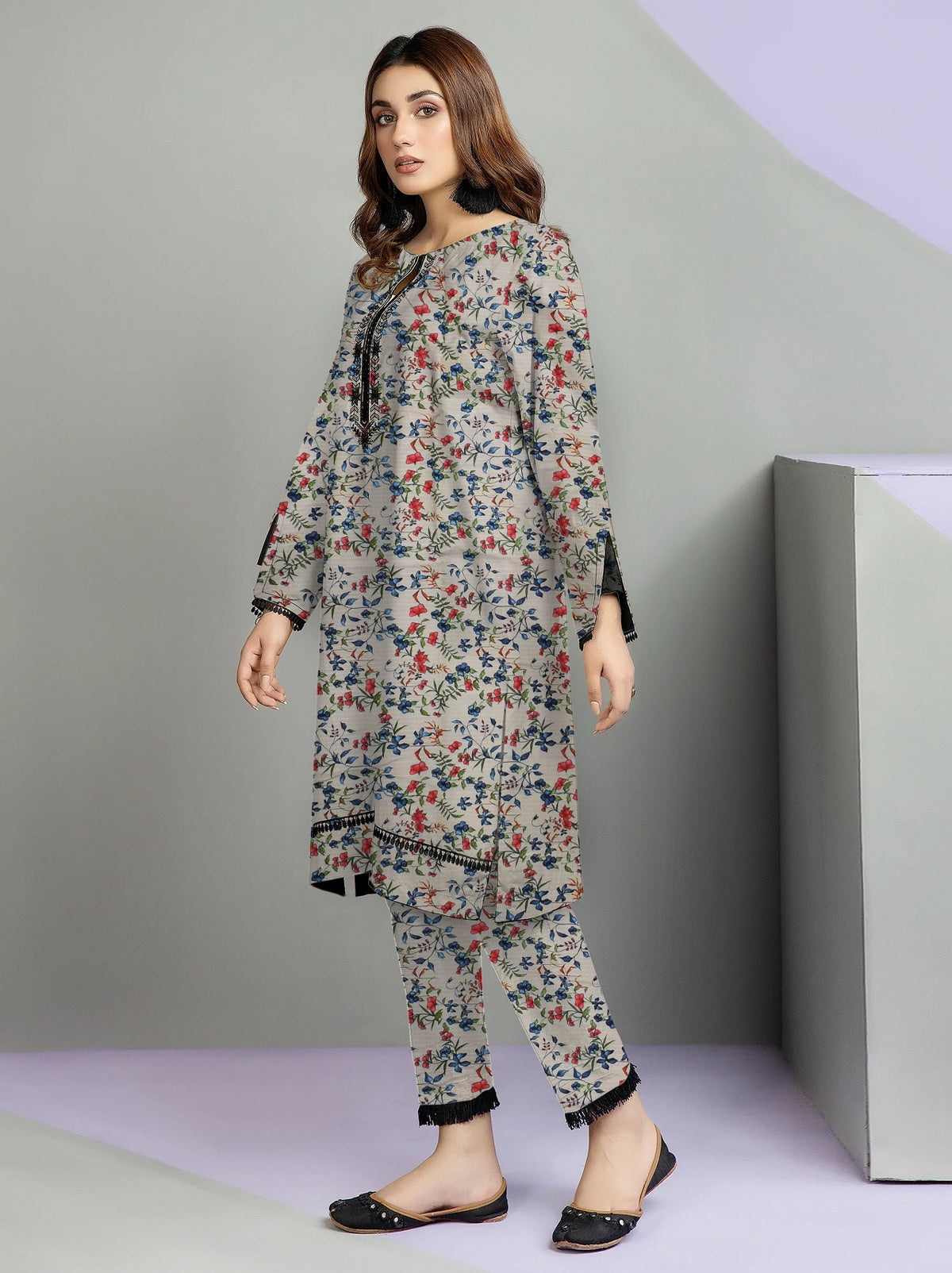 2 Pcs Unstitched Ladies Suit 139